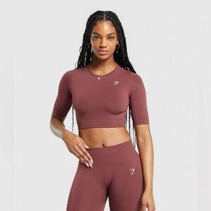 Gymshark Rust Workout Crop Top